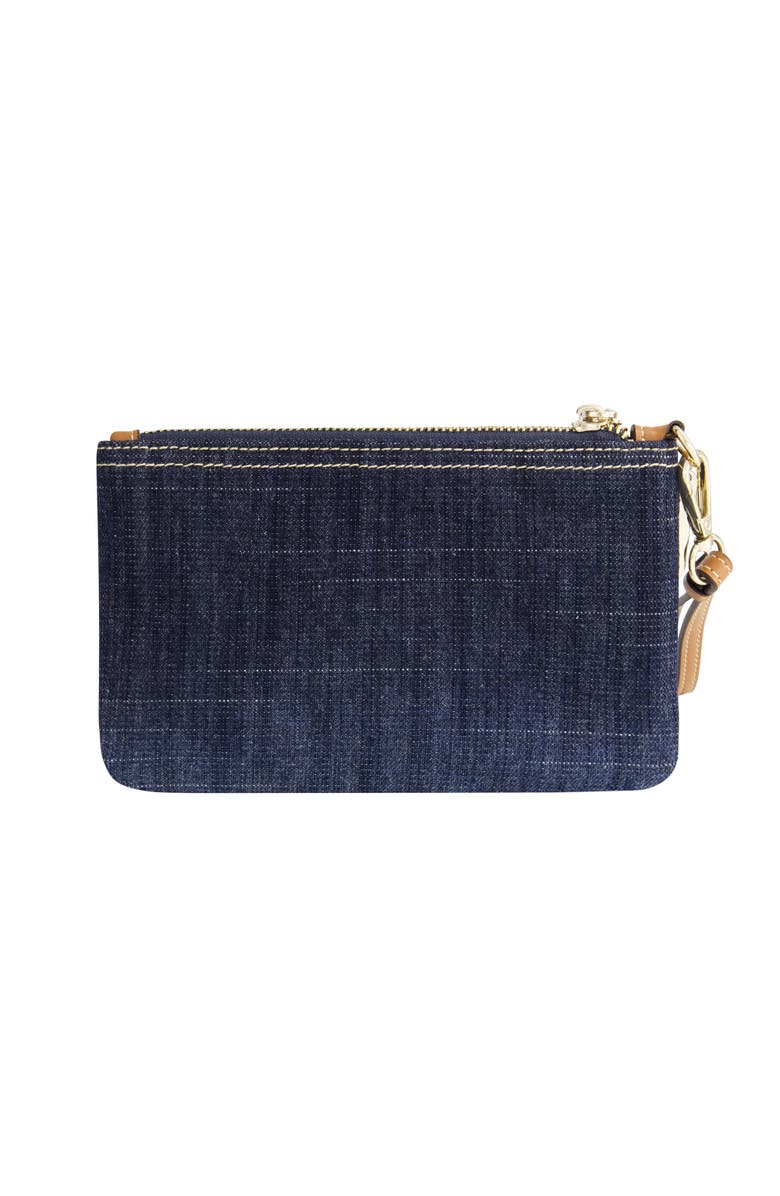 True Religion Buddha Patch Denim Wristlet, Alternate, color, Dark Denim