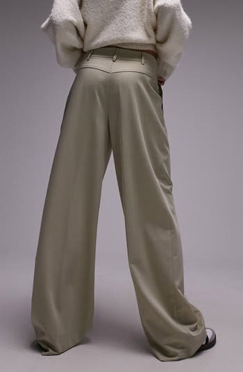 Topshop Pleated High Waist Wide Leg Trousers | Nordstrom