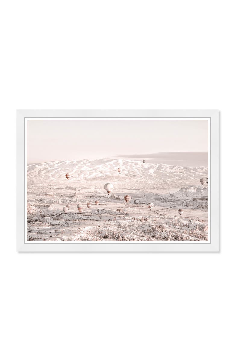 Wynwood Studio PRINTS Balloon Framed Wall Art, Main, color, White