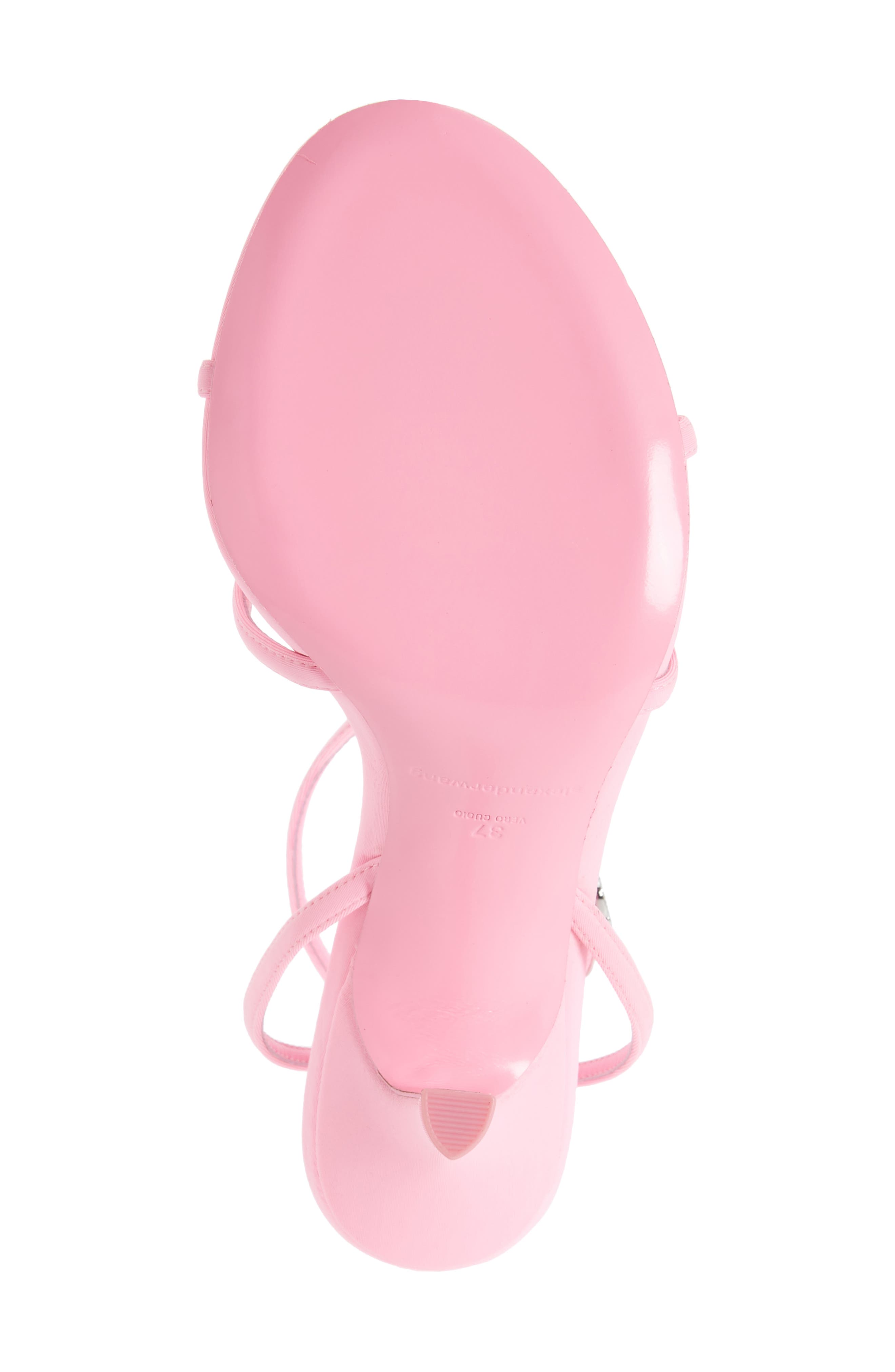 Alexander Wang Dahlia Rhinestone Logo Sandal, Alternate, color, 