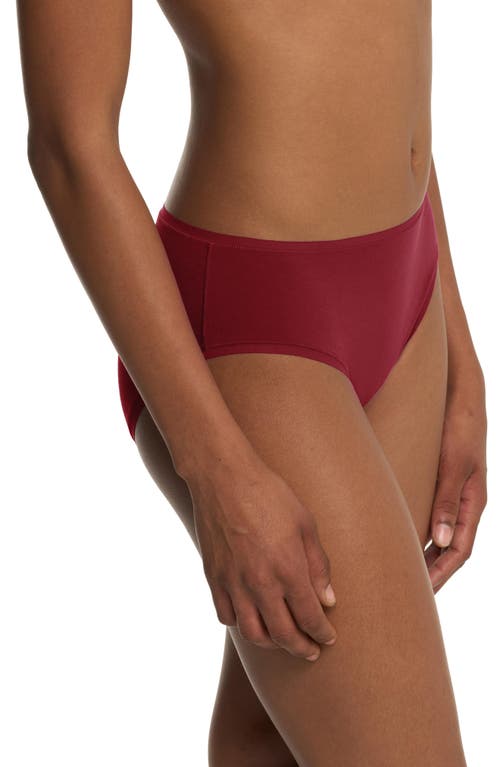 Natori Bliss Bare Cotton Hipster In Red