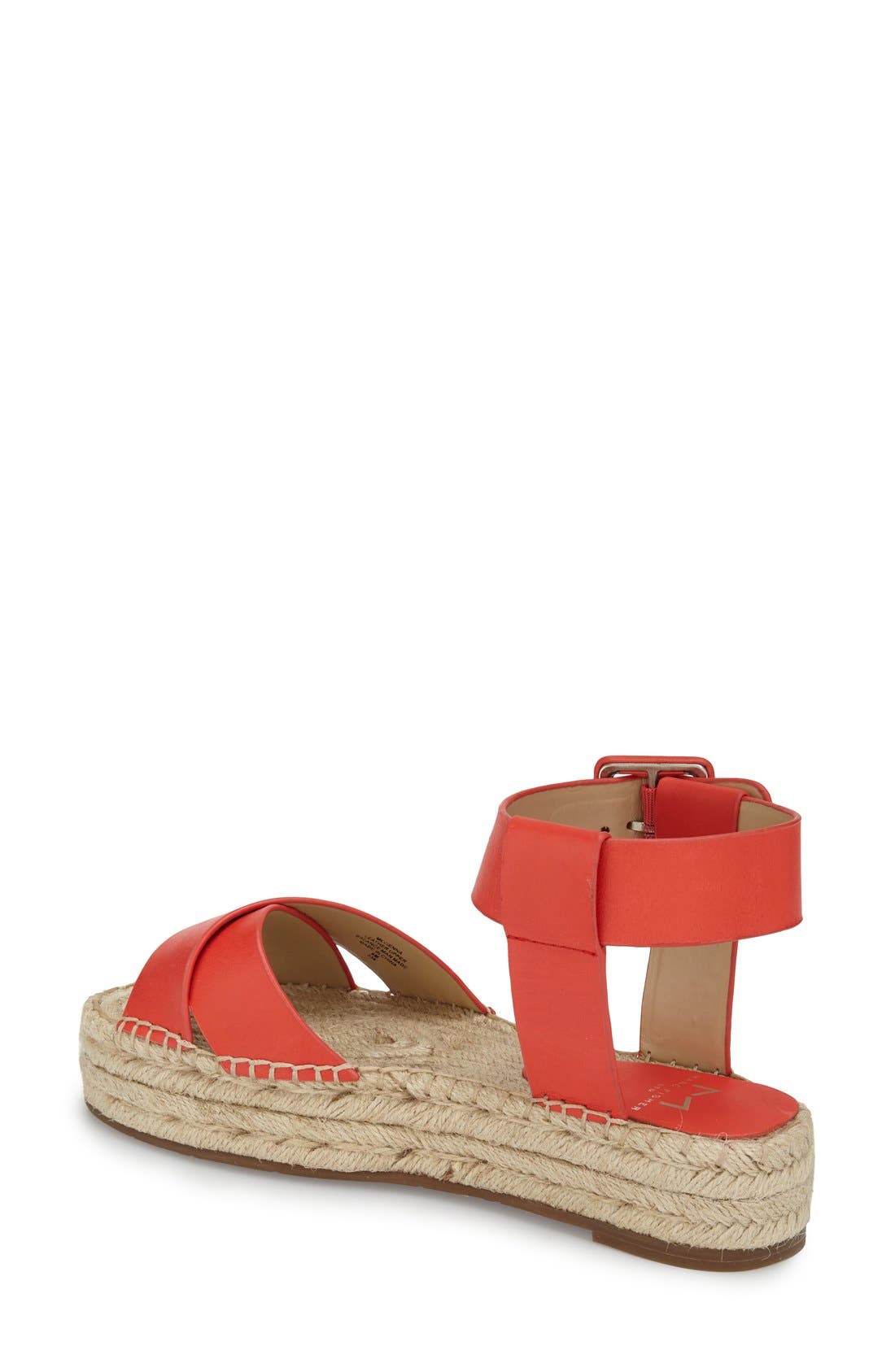 'Vienna' Espadrille Sandal, Alternate, color, RED LEATHER