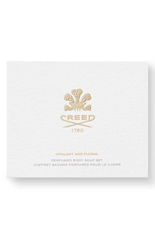 Creed Opulent & Floral Perfumed Body Soap Set In Transparent