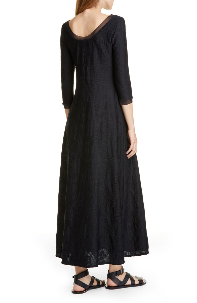 Fuzzi Floral Rib Midi Dress, Alternate, color,