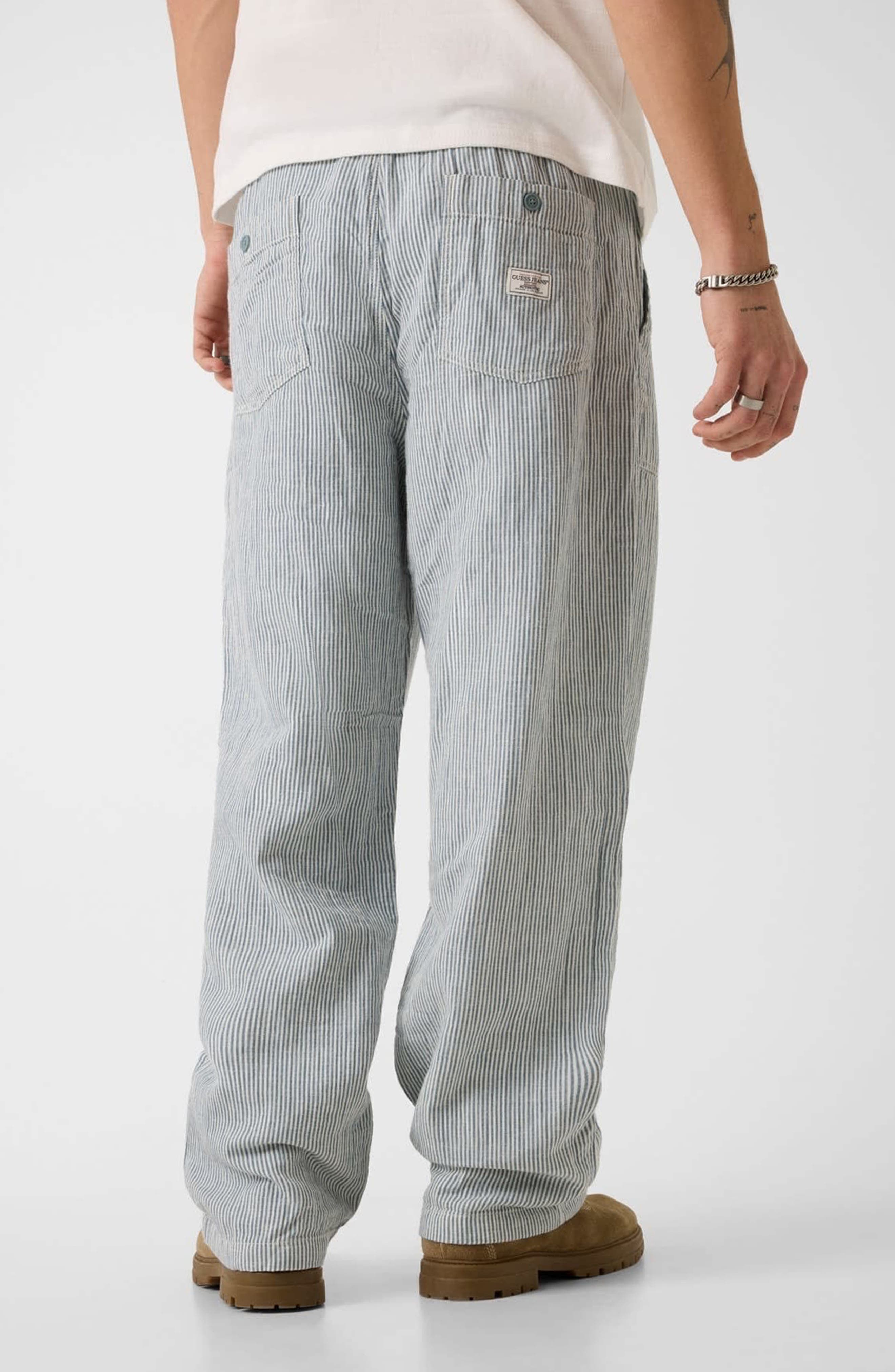 Stripe Drawstring Pants - image 2