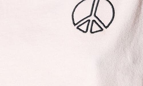 Spiritual Gangster Peace Emblem Doheny Crop Cotton Tank Top In White