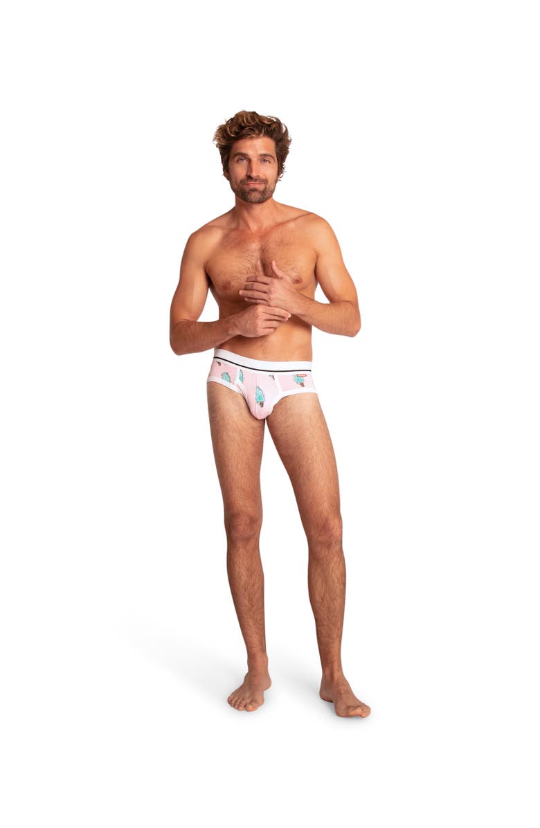 Mosmann Australia Men's Briefs, Alternate, color, Pink Print