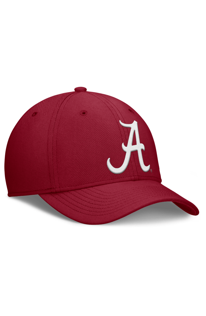 Nike Men's Nike Crimson Alabama Crimson Tide Rise Swoosh Dri-FIT Flex Hat, Alternate, color, Crimson