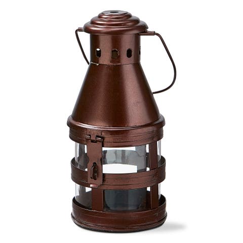 Fireside Bronze Lantern Candle Holder Decorative Metal Lantern