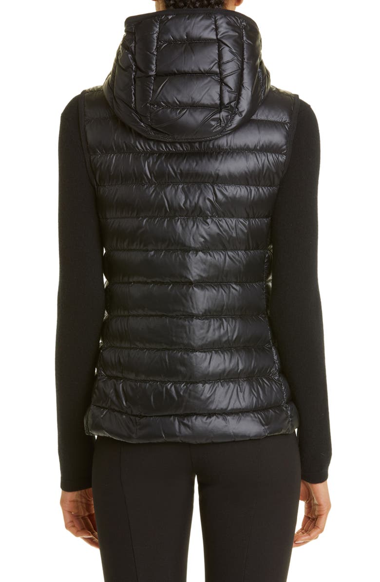 Moncler Glygos Quilted Nylon Hooded Down Vest, Alternate, color,