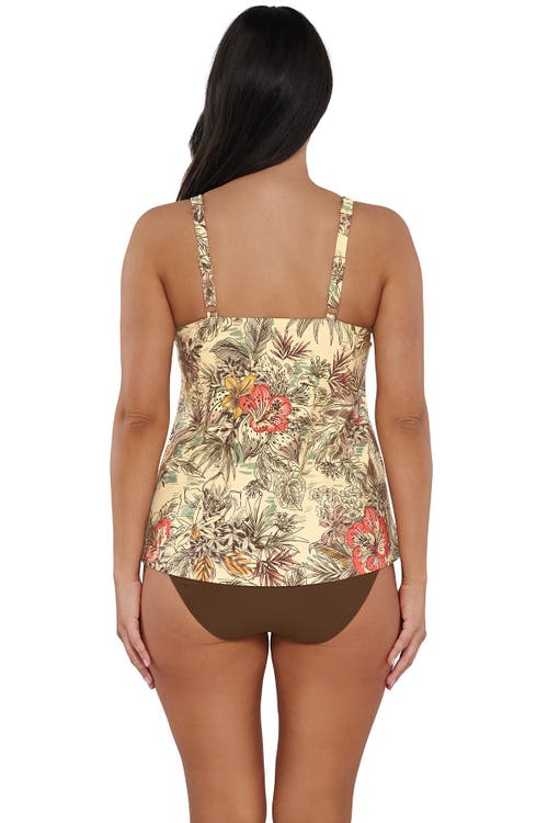 Sunsets Escape Jenna Tankini Swimsuit Top In Island Spice