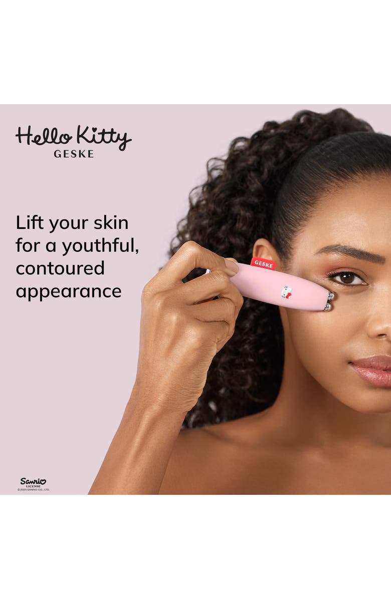 GESKE Hello Kitty SmartAppGuided MicroCurrent Face-Lift Pen | 6 in 1, Alternate, color, Hello Kitty Pink