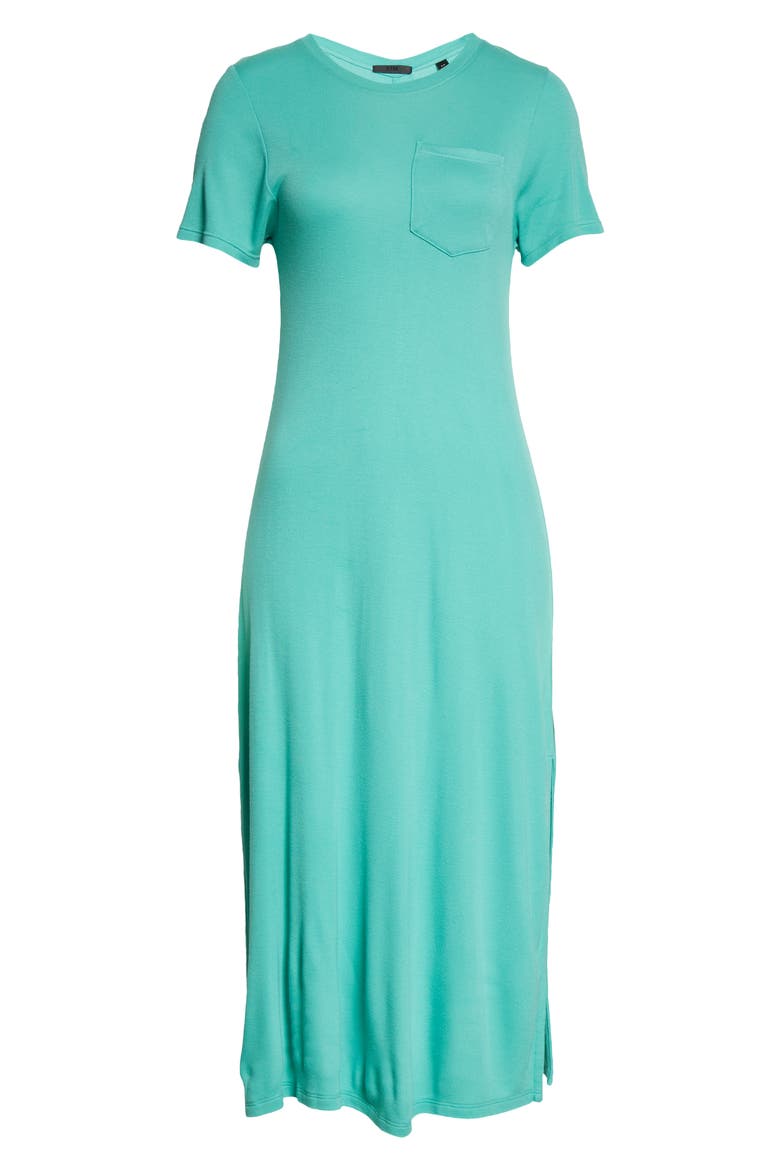 T-Shirt Dress, Alternate, color, JADE