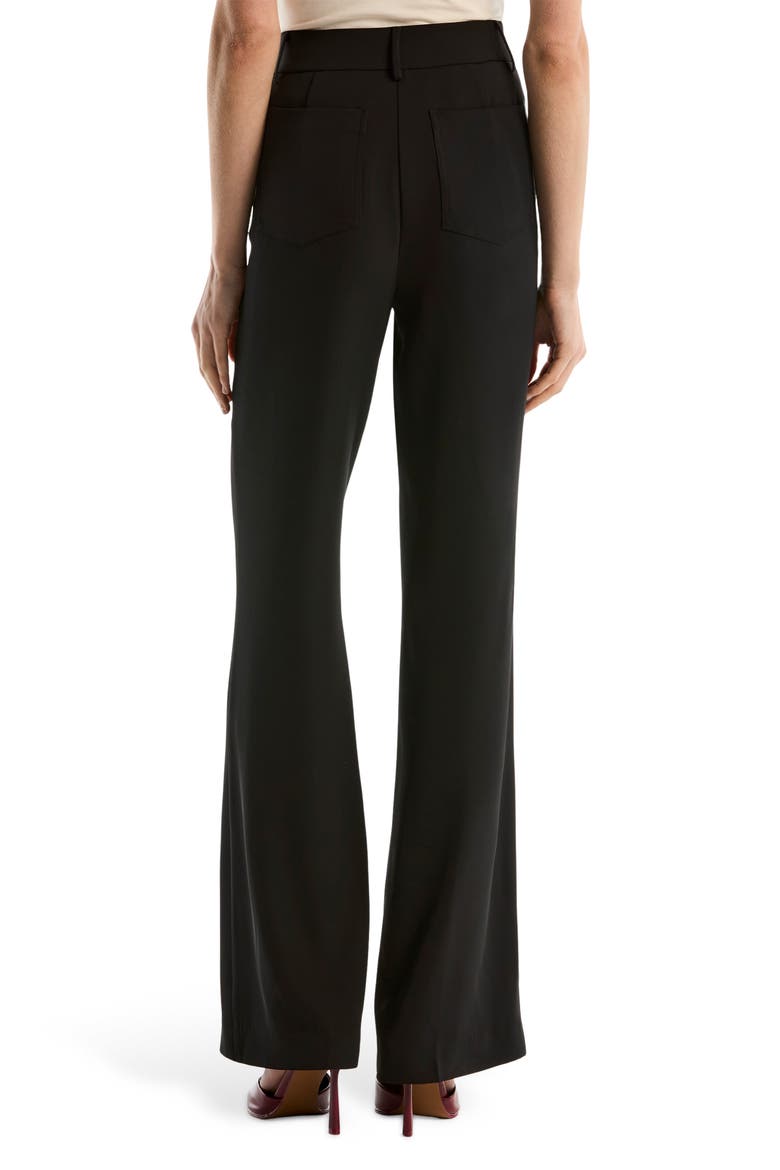 Patch Pocket Flare Leg Pants, Alternate, color, BLACK
