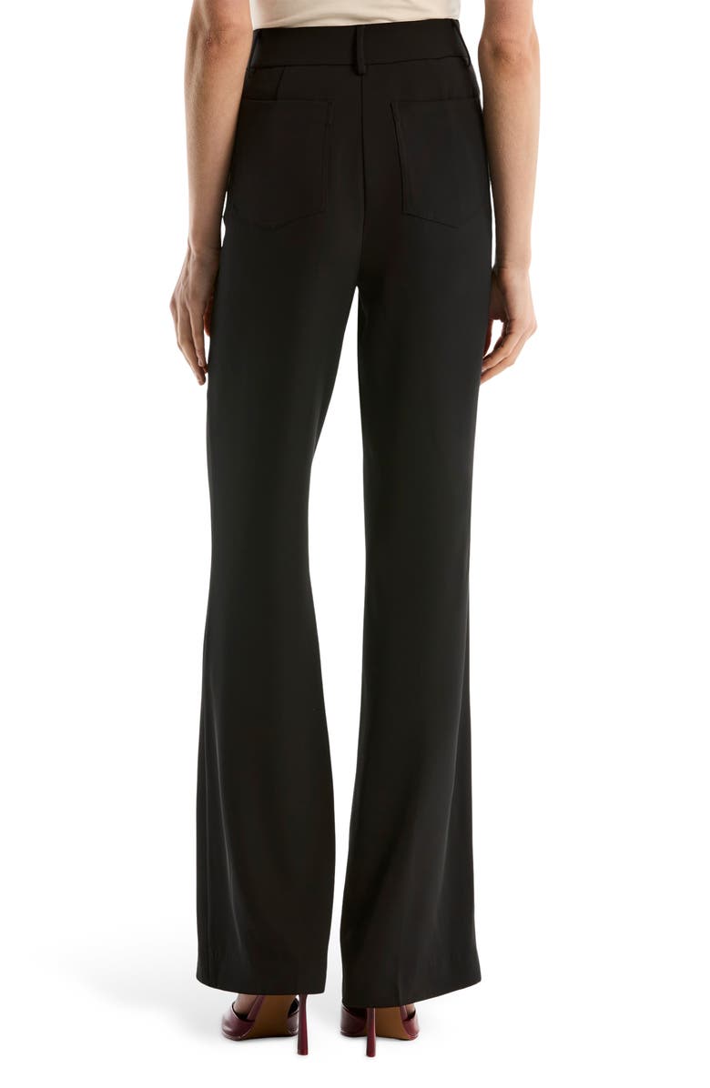 Laundry by Shelli Segal Patch Pocket Flare Leg Pants, Alternate, color, Black