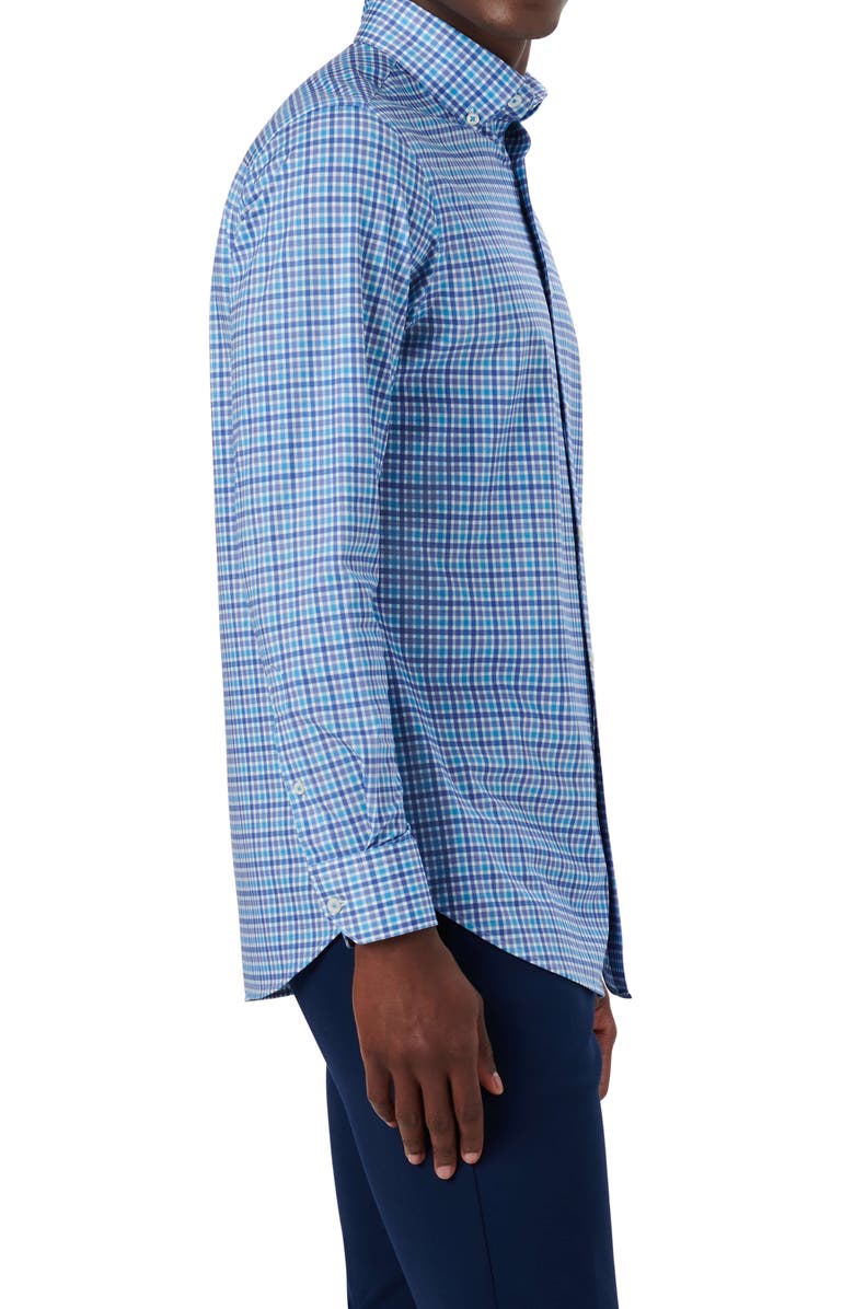 Bugatchi OoohCotton<sup>®</sup> Plaid Button-Down Shirt, Alternate, color, 