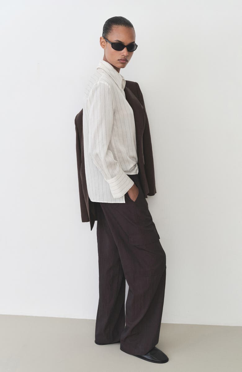 MANGO Drawstring Cargo Pants, Alternate, color, 