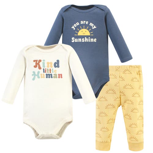 Hudson Baby Cotton Bodysuit And Pant Set In Multi