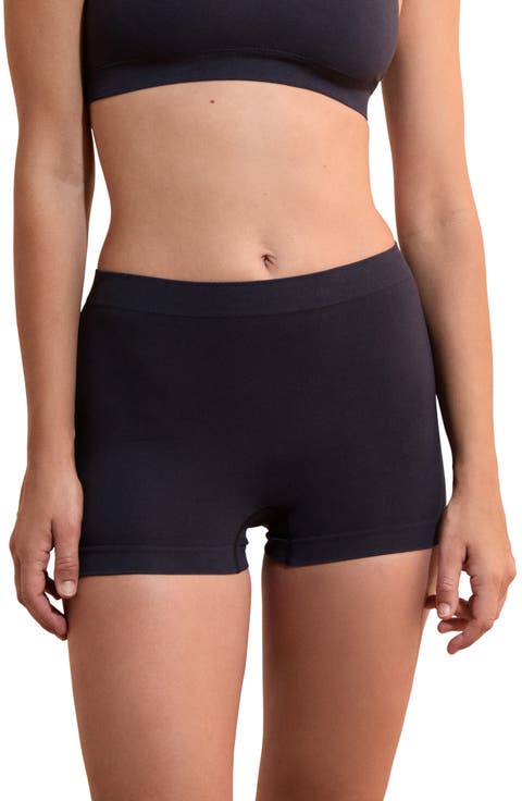 Amande Seamless Cotton Blend Boyshorts