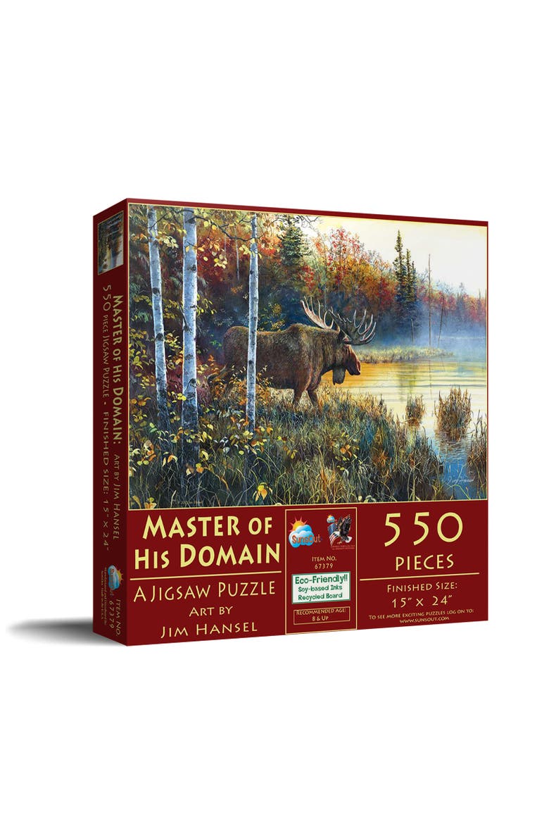 Master of His Domain 550 piece Jigsaw Puzzle for Adults, Main, color, Multicolor