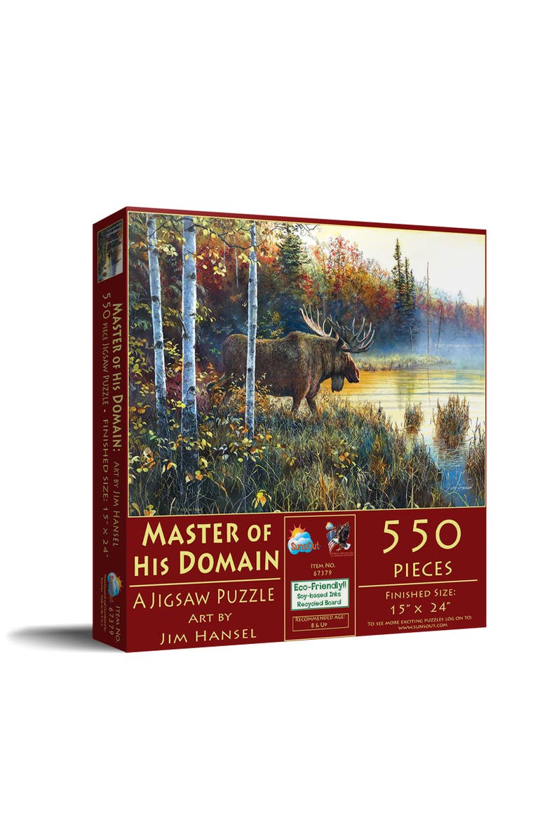 Sunsout Master of His Domain 550 piece Jigsaw Puzzle for Adults, Main, color, Multicolor