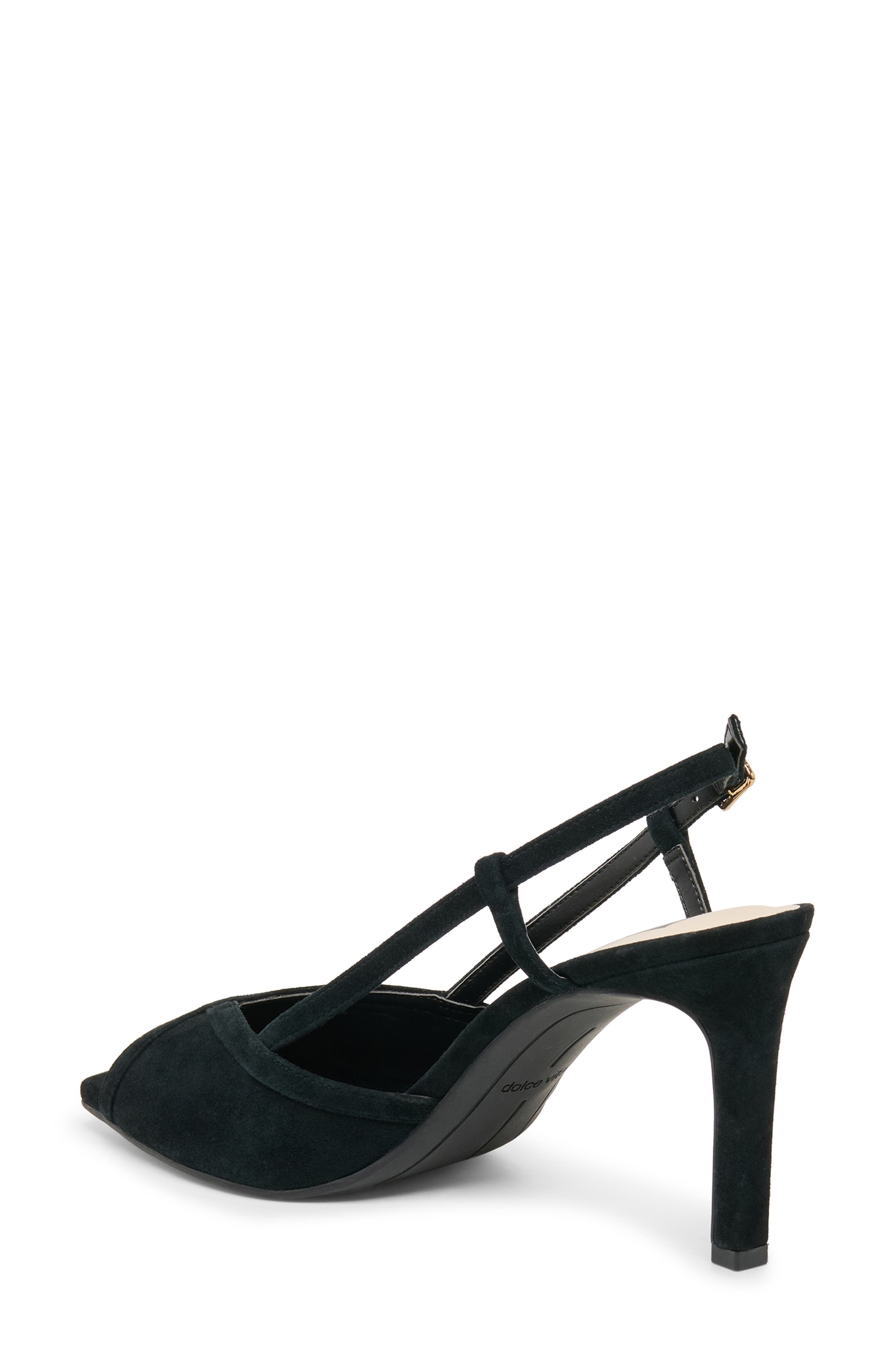 Dolce Vita Sheri Slingback Sandal, Alternate, color, Onyx Suede