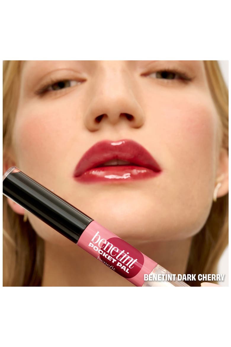 Benetint Pocket Pal Dual-Ended Longwear Lip Tint & Gloss, Alternate, color, DARK CHERRY