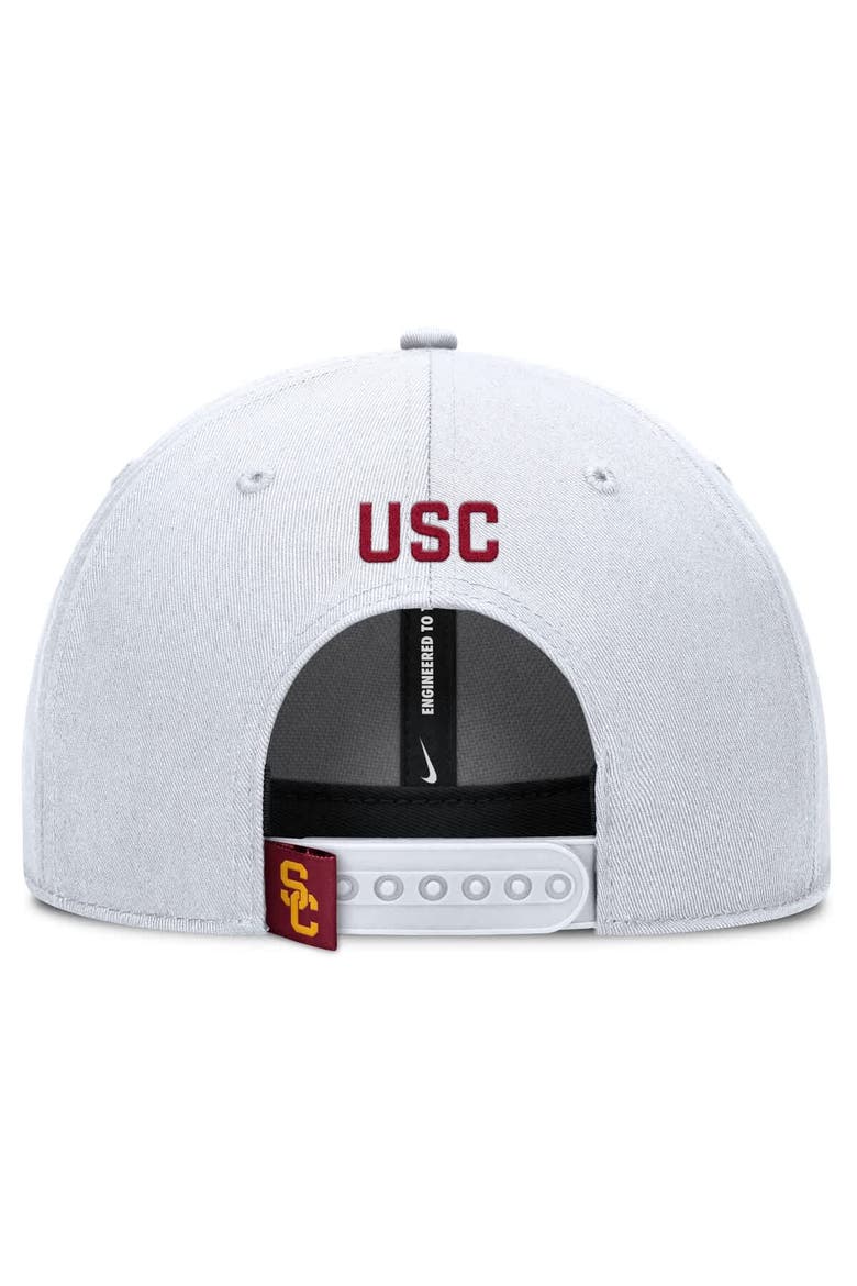 Men's Nike White USC Trojans 2025 On-Field Rise Performance Adjustable Hat, Alternate, color, White