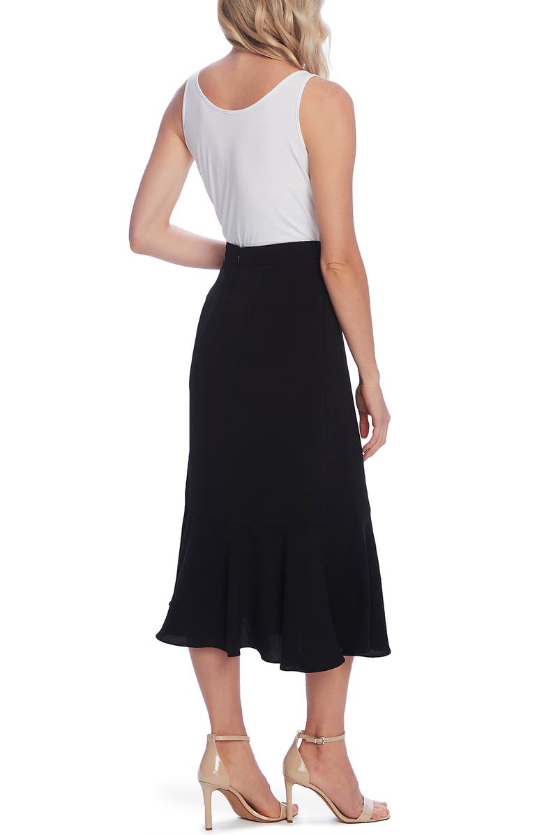 Vince Camuto Side Button Asymmetrical Skirt, Alternate, color, 