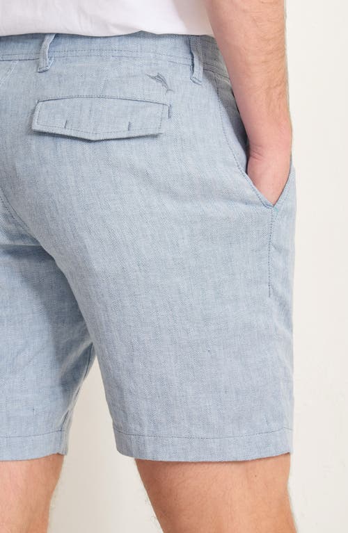 Tommy Bahama Beach Coast Linen Blend Shorts In Blue