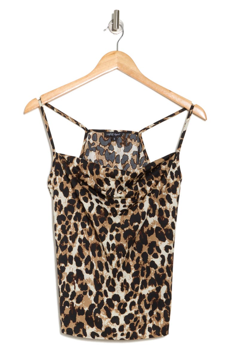 Cowl Neck Camisole, Alternate, color, GREY MULTI