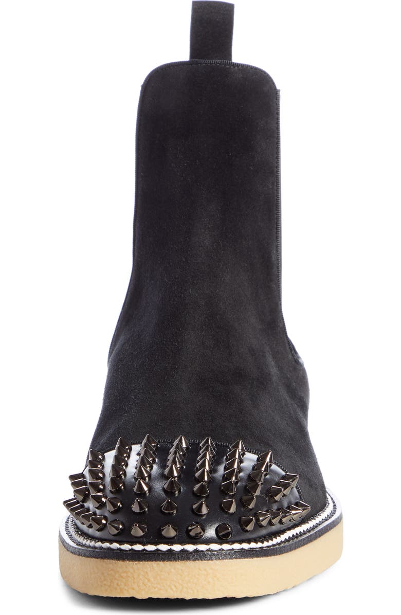 Christian Louboutin Spikes Chelsea Boot, Alternate, color,