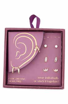 Leith Set of 5 Cubic Zirconia Earrings