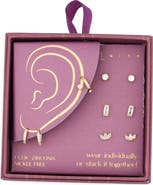 Leith Set of 5 Cubic Zirconia Earrings