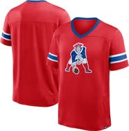 FANATICS Men's Fanatics Red New England Patriots Hometown Premium Hashmark V-Neck T-Shirt