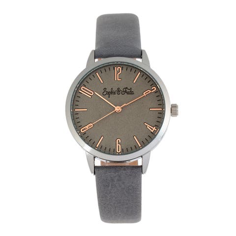 Vancouver Leather-Band Watch