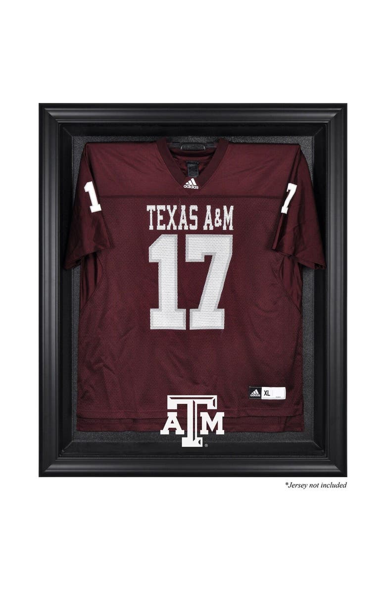 FANATICS AUTHENTIC Texas A&M Aggies Black Framed Logo Jersey Display Case, Main, color, 