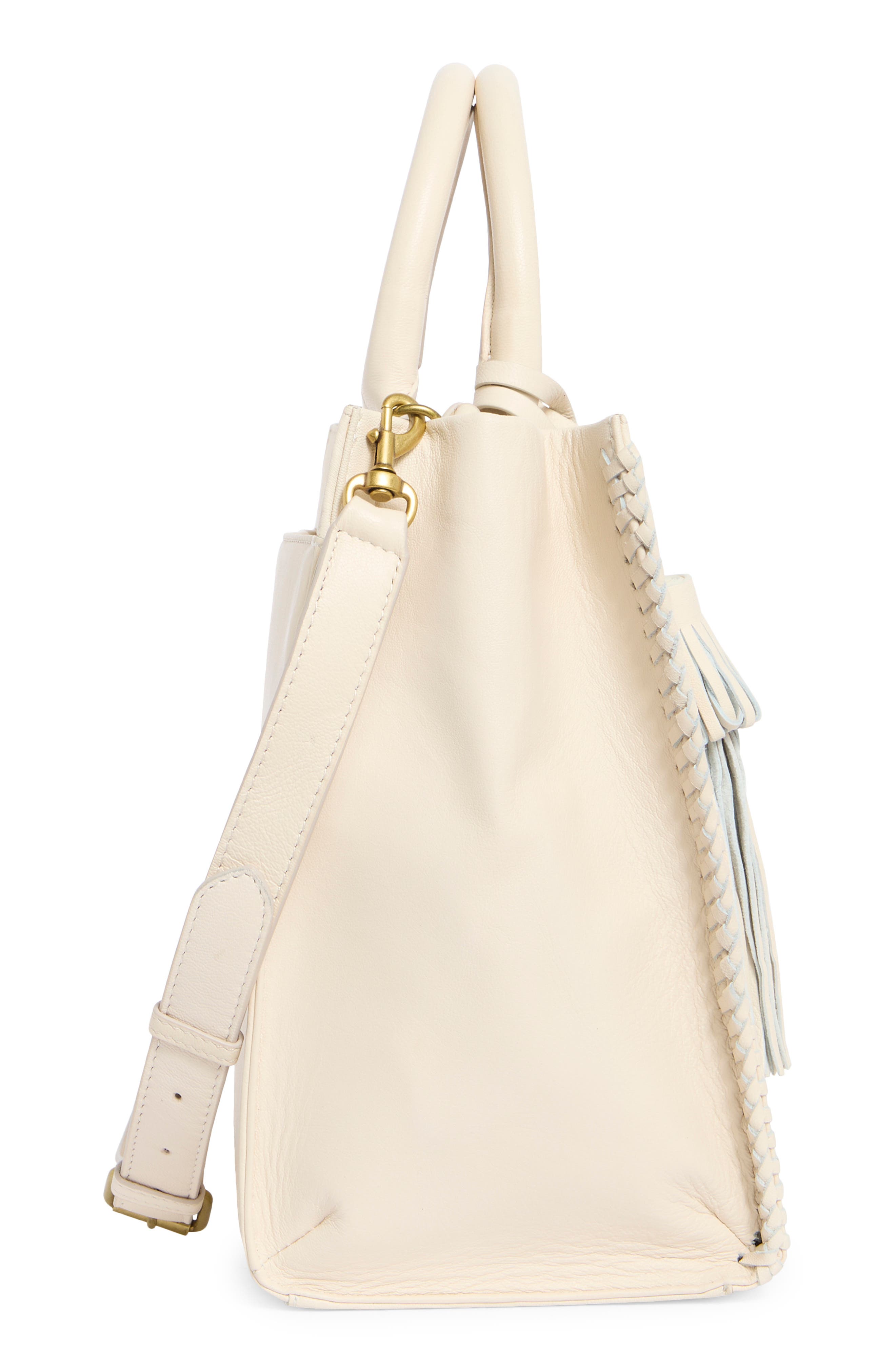Vall Tote Bag, Alternate, color, BONE SUEDE