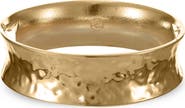 Ettika Hammered Curved Bangle Bracelet