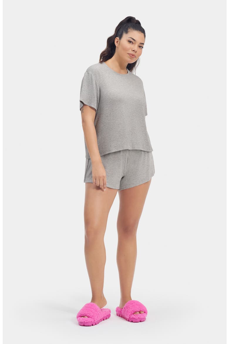 Aniyah Short Pajamas, Alternate, color, GREY HEATHER