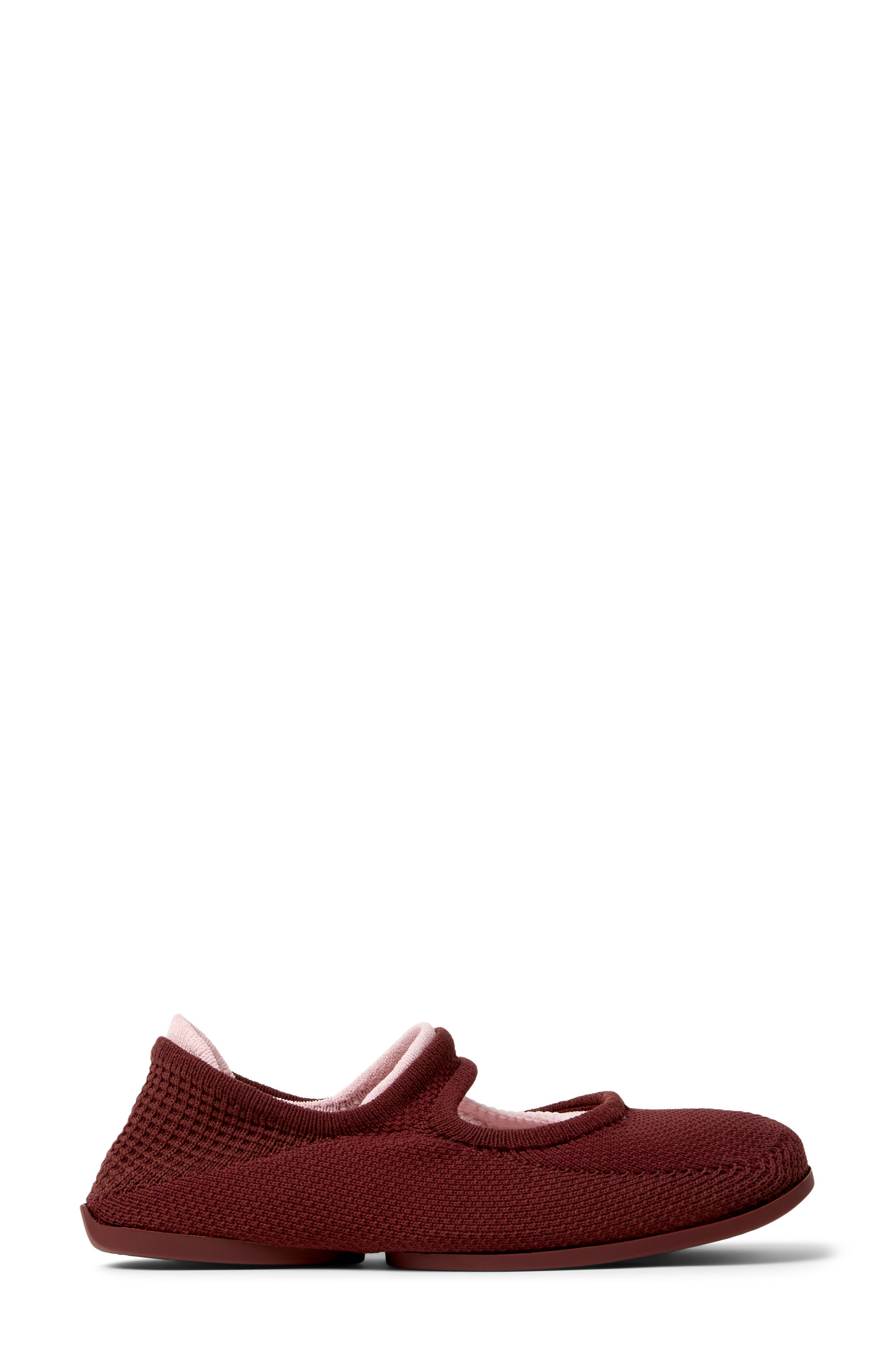 Camper Right Niko Mary Jane Flat, Alternate, color, Burgundy