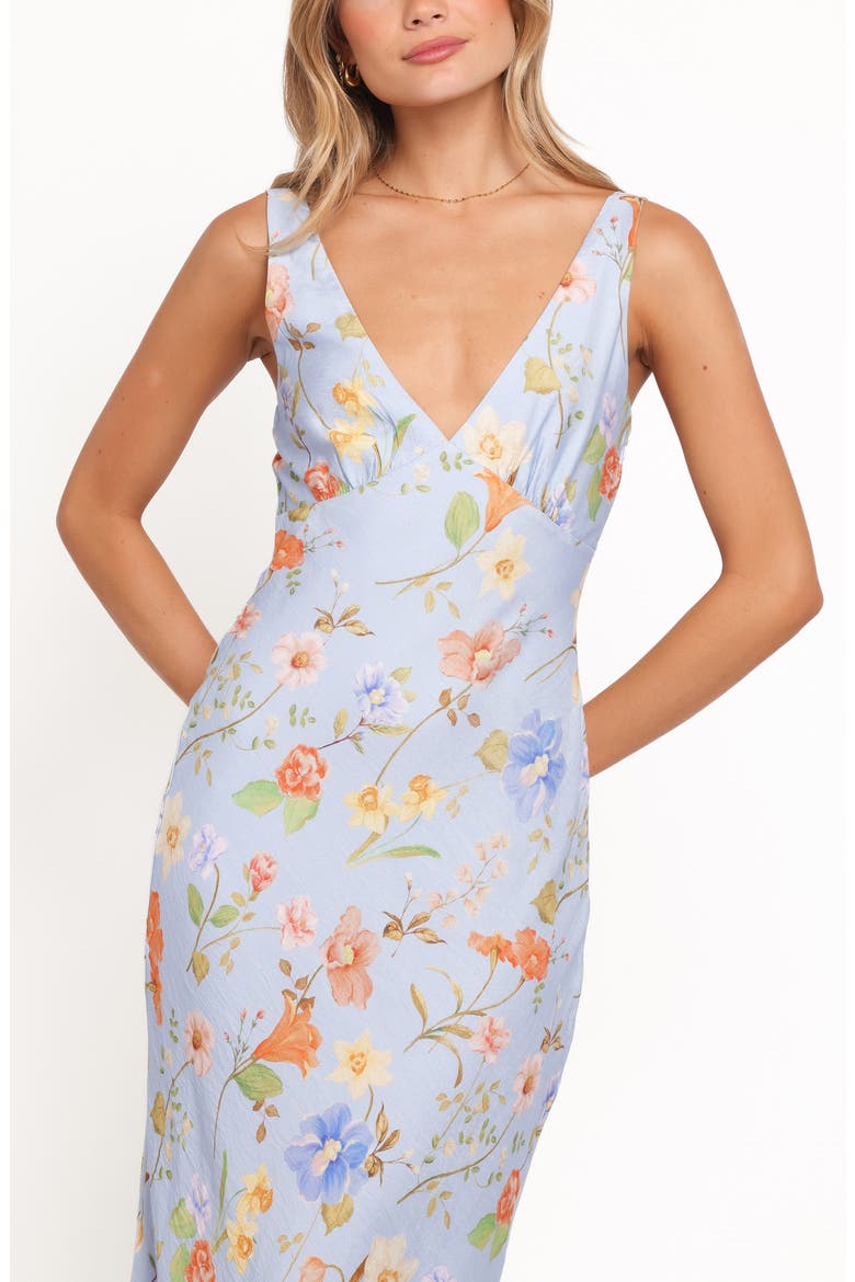 Lunaria Floral Print Sleeveless Dress, Alternate, color, BLUE FLORAL