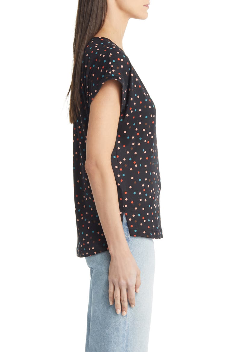 Print Butter Top, Alternate, color, BLACK/ MULTI