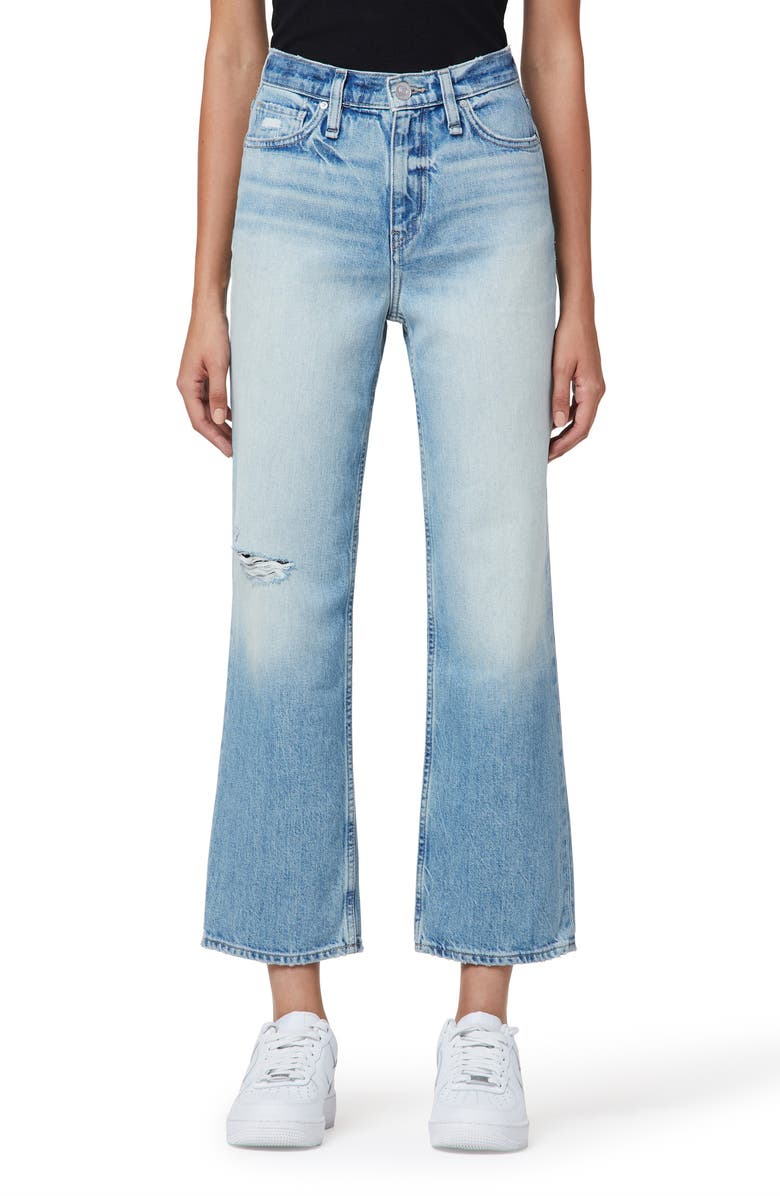 Hudson Jeans Remi Ripped High Waist Ankle Straight Leg Jeans, Main, color,