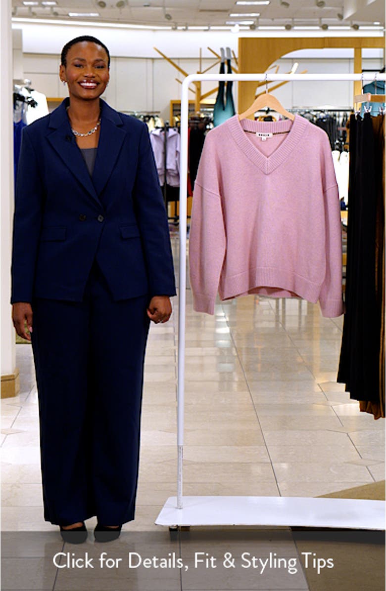 Marion Merino Wool V-Neck Sweater, sales video thumbnail