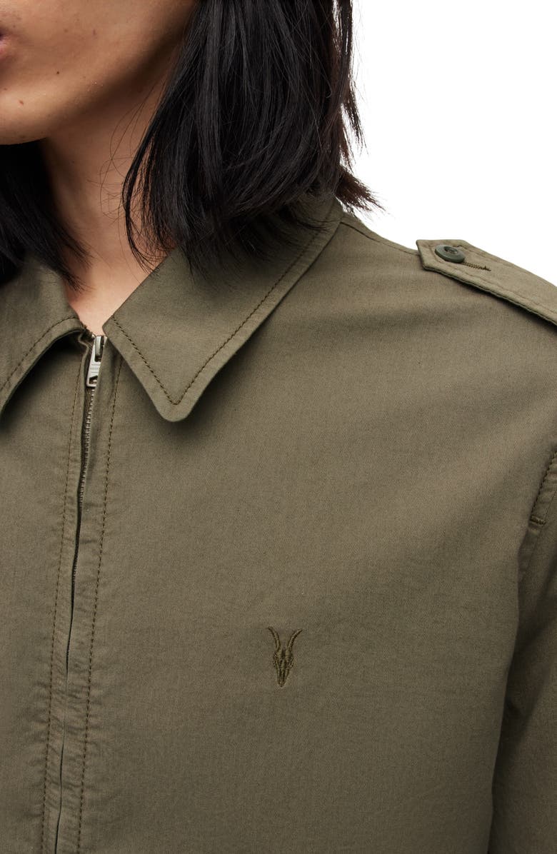 AllSaints Solano Cotton Blend Jacket, Alternate, color,