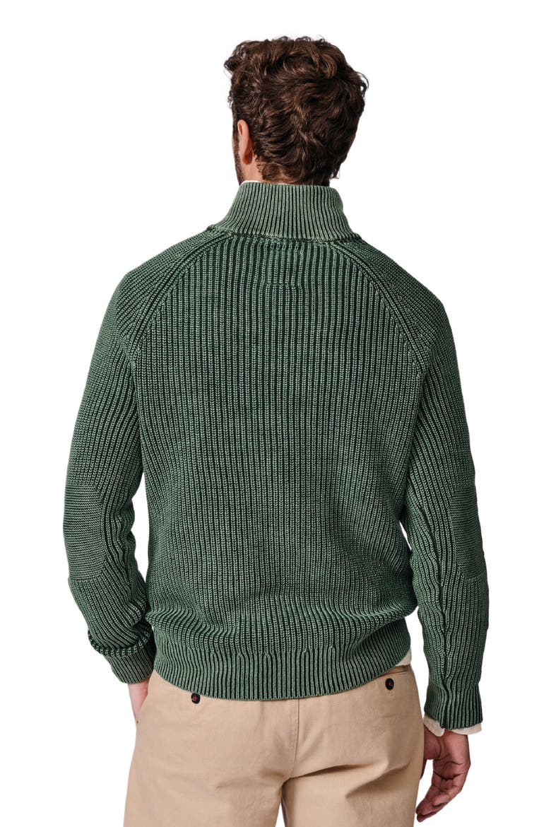 Martin Zip Neck Long Sleeve Jumper, Alternate, color, Khaki