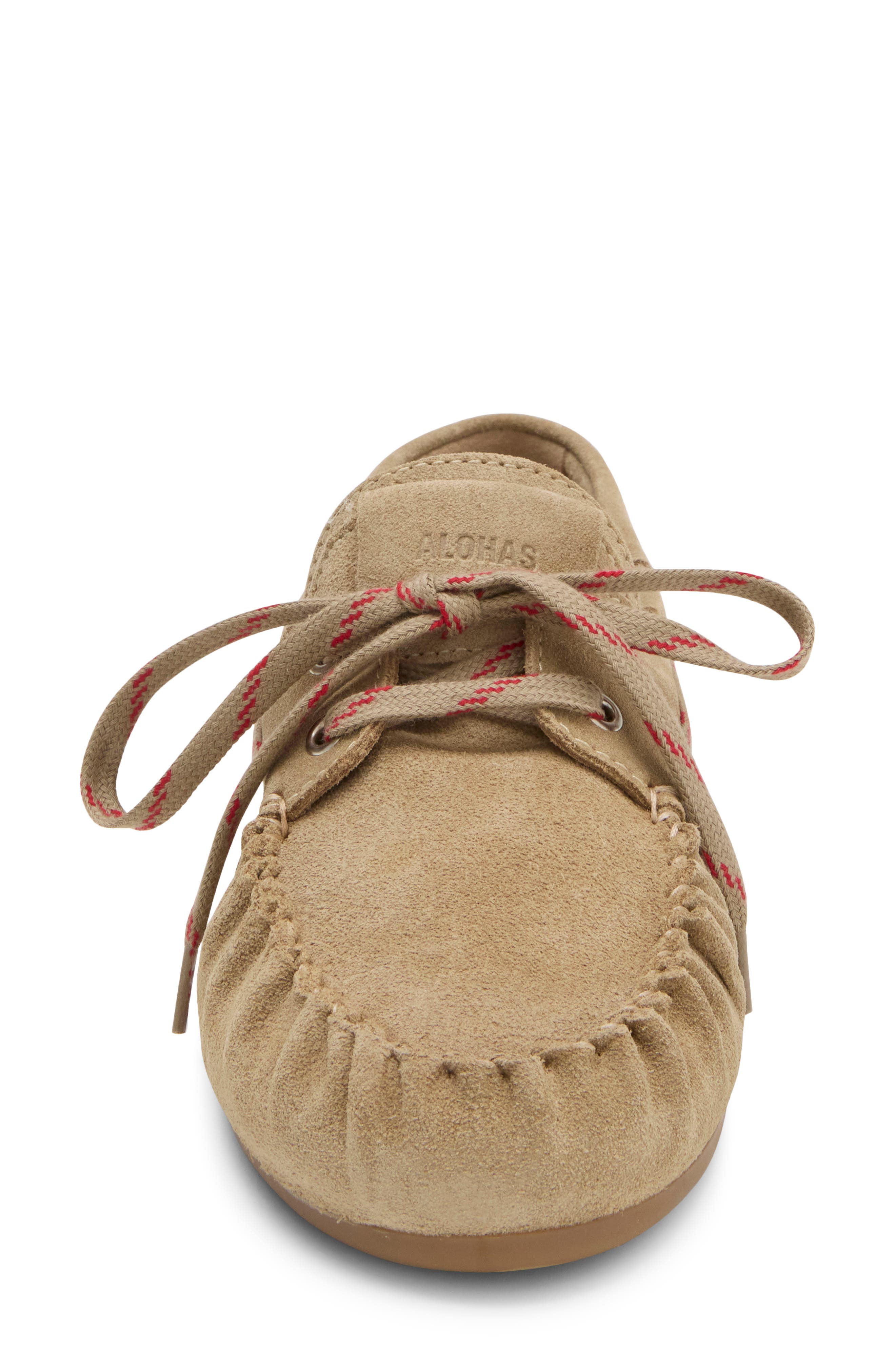 Rowan Leather Boat Shoe, Alternate, color, SPORTY SUEDE BEIGE