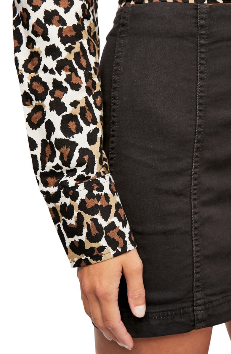 Free People We the Free Modern Femme Denim Miniskirt, Alternate, color, 