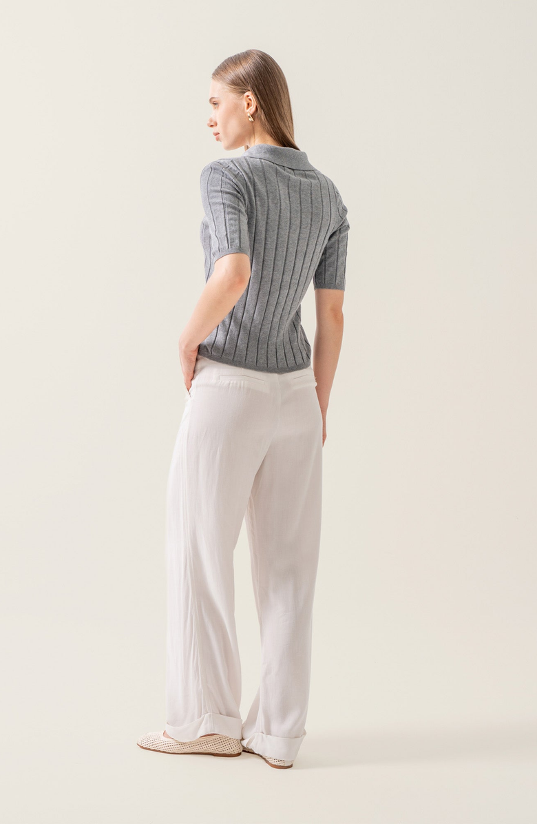 Italic Elise Featherlight Polo, Alternate, color, Heather Gray